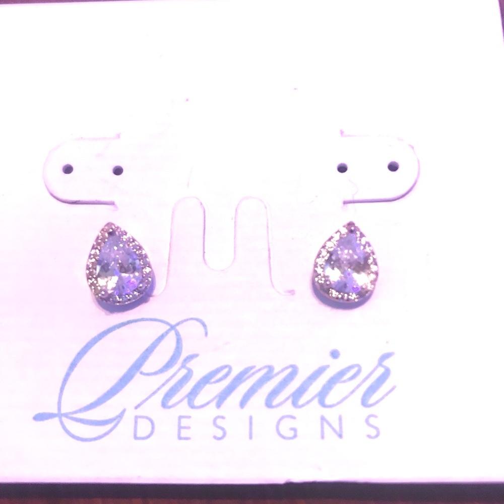 Rose Gold Pearl DropDiamonique Earrings